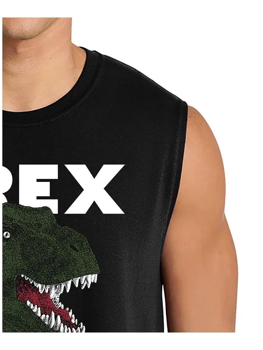 Майка с принтом T-Rex LA Pop Art — изображение 2 из 4, черный
