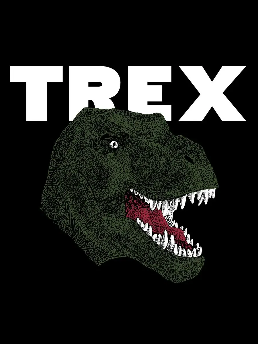 Майка с принтом T-Rex LA Pop Art — изображение 4 из 4, черный