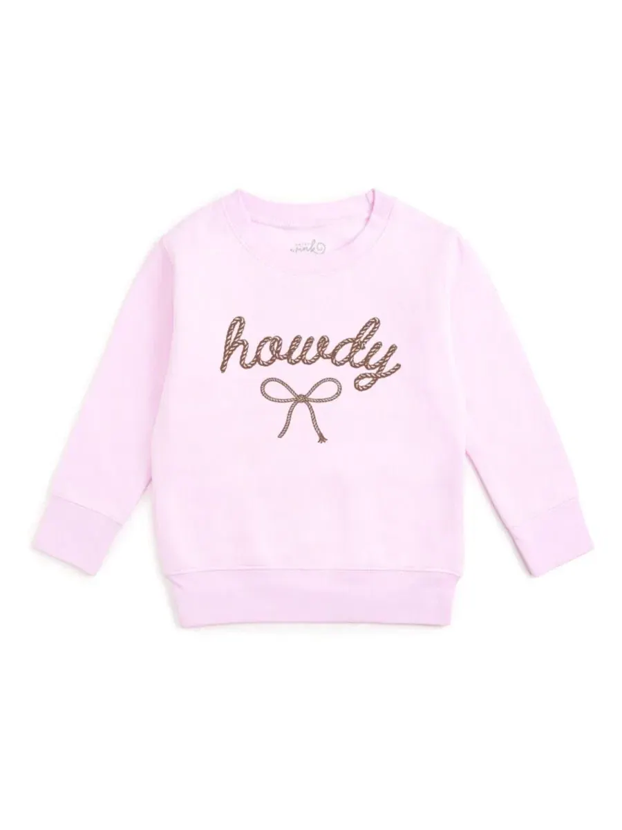 Свитшот с принтом Howdy Darling Western Sweet Wink — изображение 1 из 6, розовый