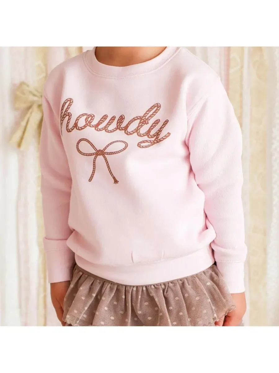 Свитшот с принтом Howdy Darling Western Sweet Wink — изображение 2 из 6, розовый