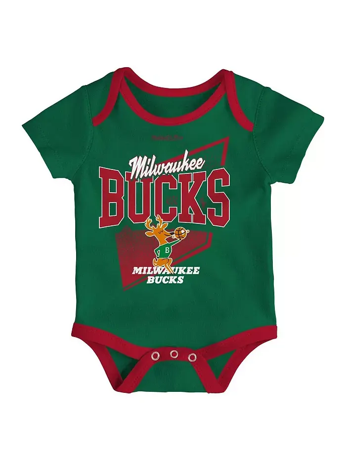 Комплект для младенцев (мальчиков и девочек) Milwaukee Bucks Hardwood Classics: боди и вязаная — изображение 4 из 4, красный
