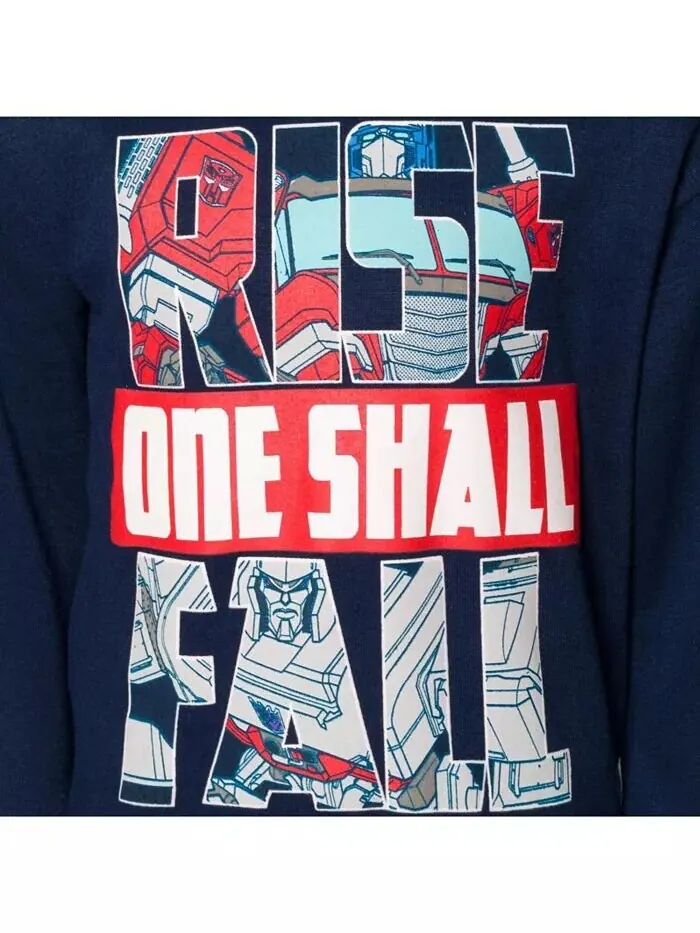 Пуловер с капюшоном на молнии до половины для мальчиков Optimus Prime Bumblebee Megatron — изображение 2 из 3, серый