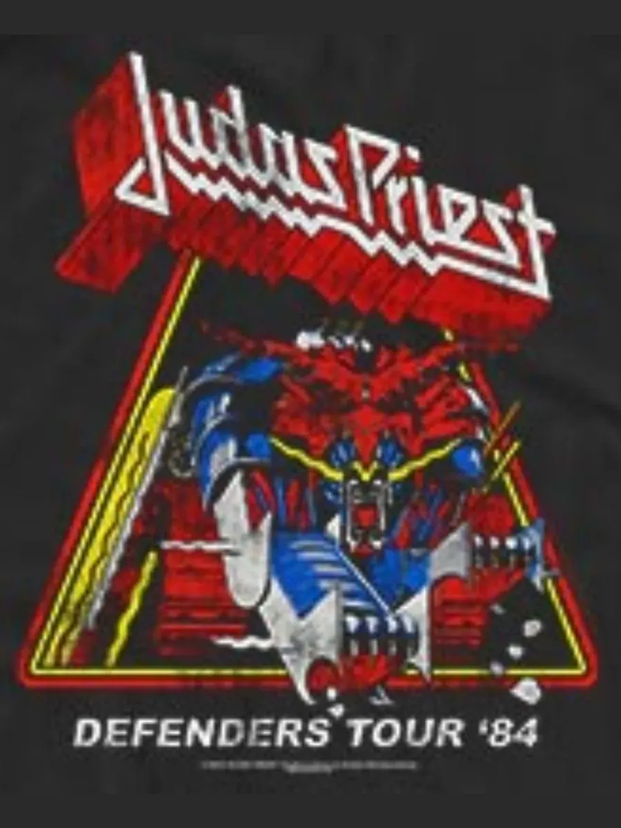 Майка с принтом Defenders Tour 84, модель Judas Priest Fifth Sun — изображение 3 из 3, черный
