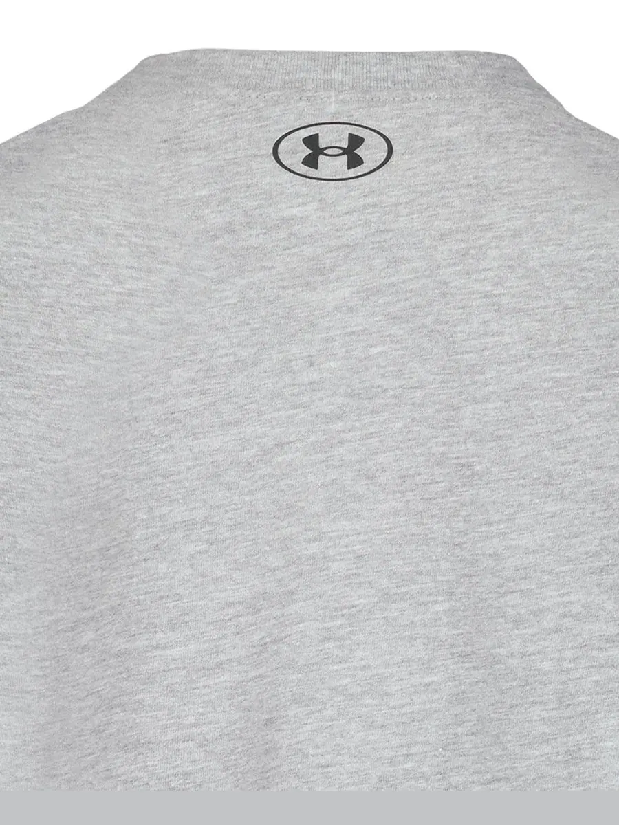 Детская футболка с длинным рукавом с принтом Under Armour — изображение 6 из 6, серый
