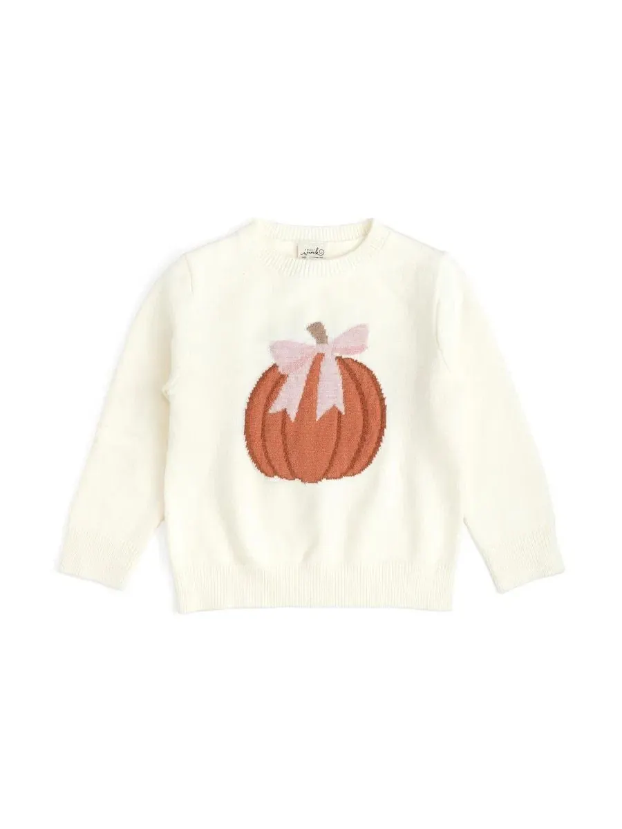 Детский свитер с принтом Coquette Pumpkin Sweet Wink