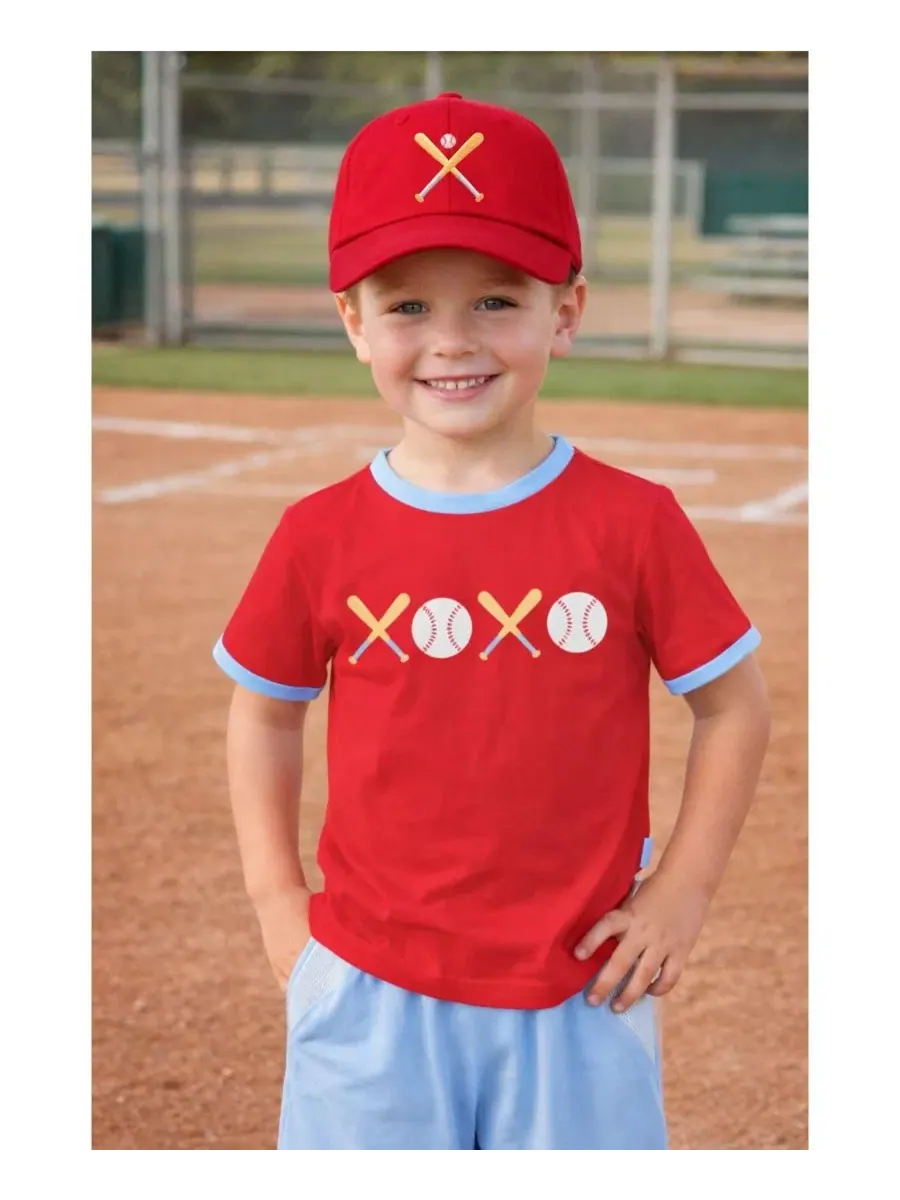 Бейсболка с принтом All Star Baseball Hat Bits & Bow — изображение 2 из 4, красный