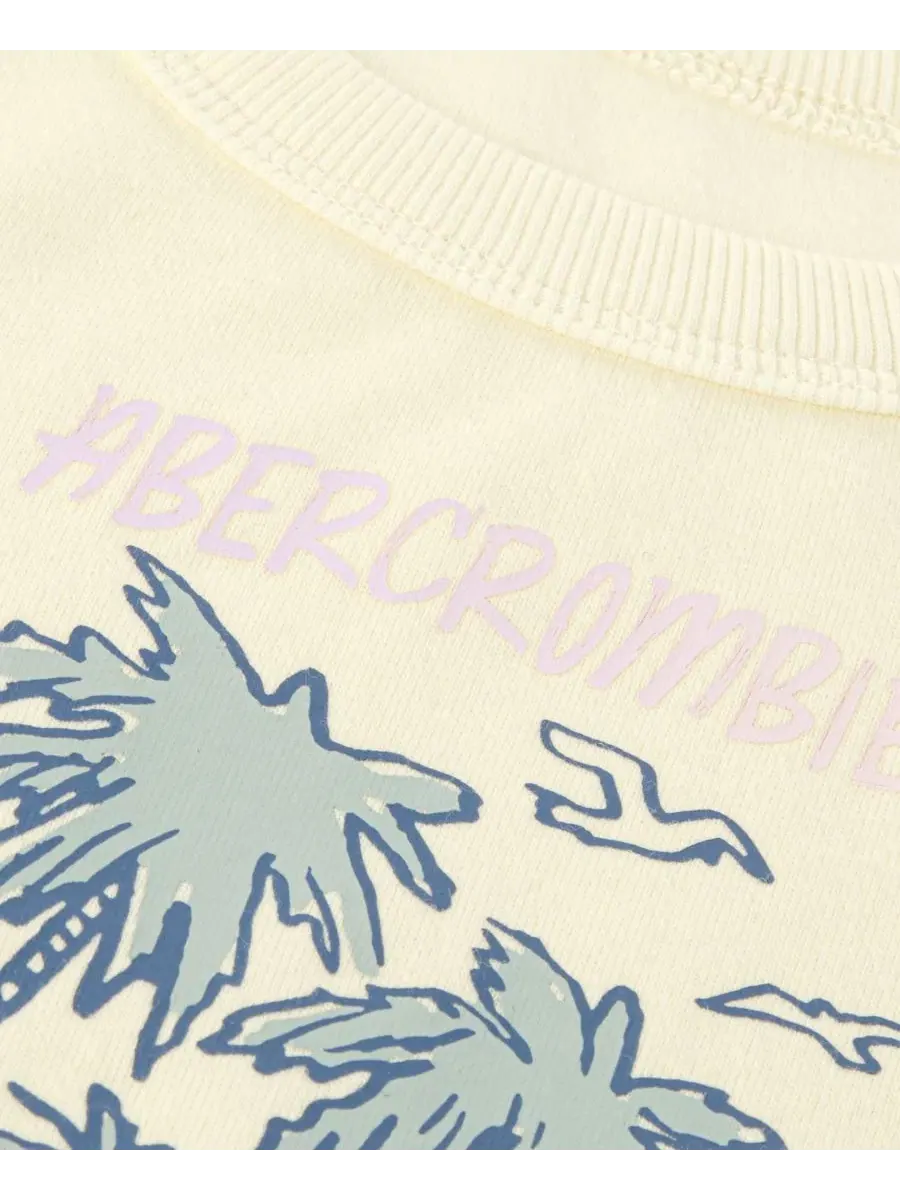 Майка Girls' Tropez Surf Club Abercrombie Kids — изображение 3 из 3, белый