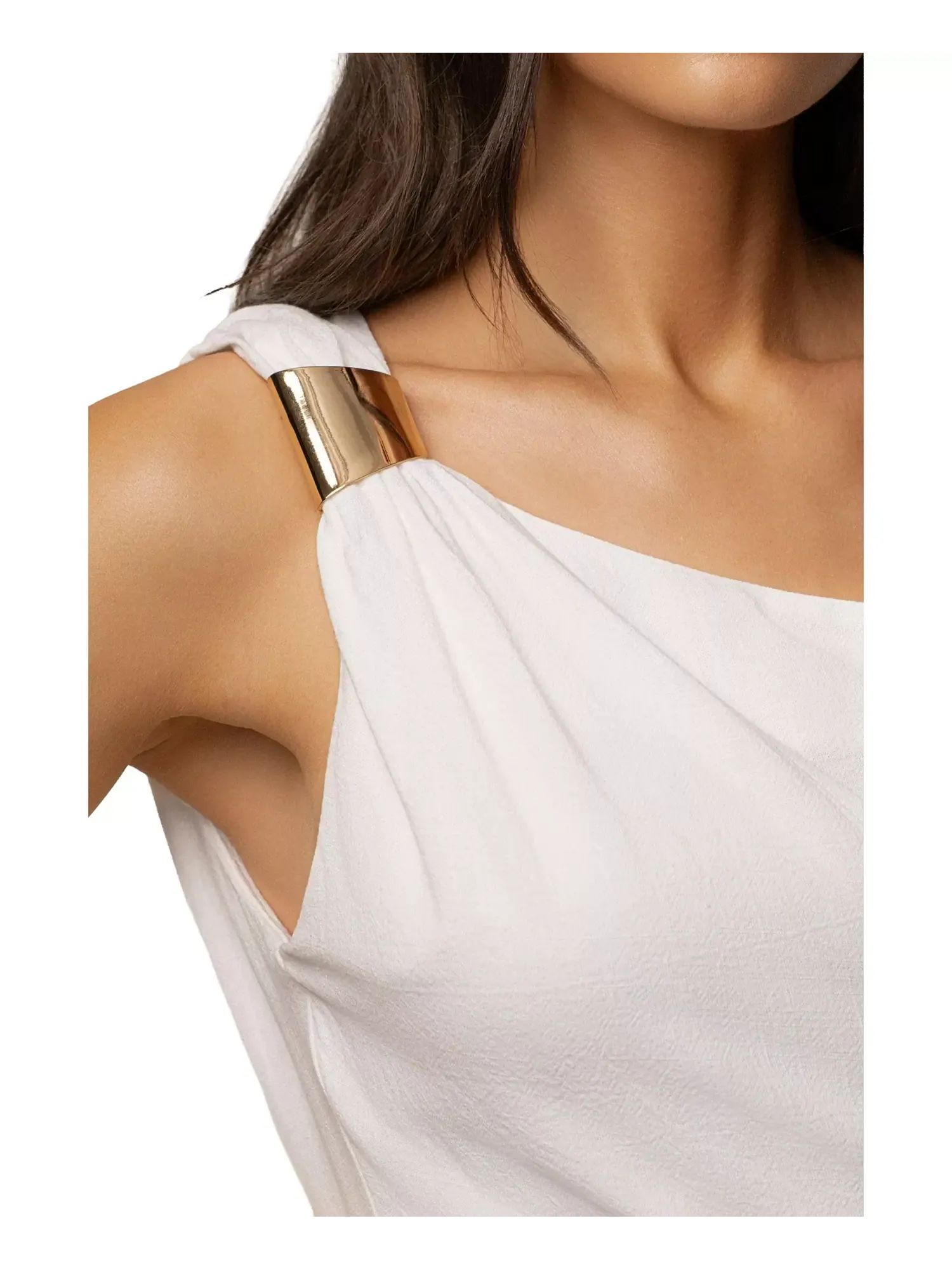 Топ Jluxlabel Palmera One Shoulder — изображение 3 из 9, белый