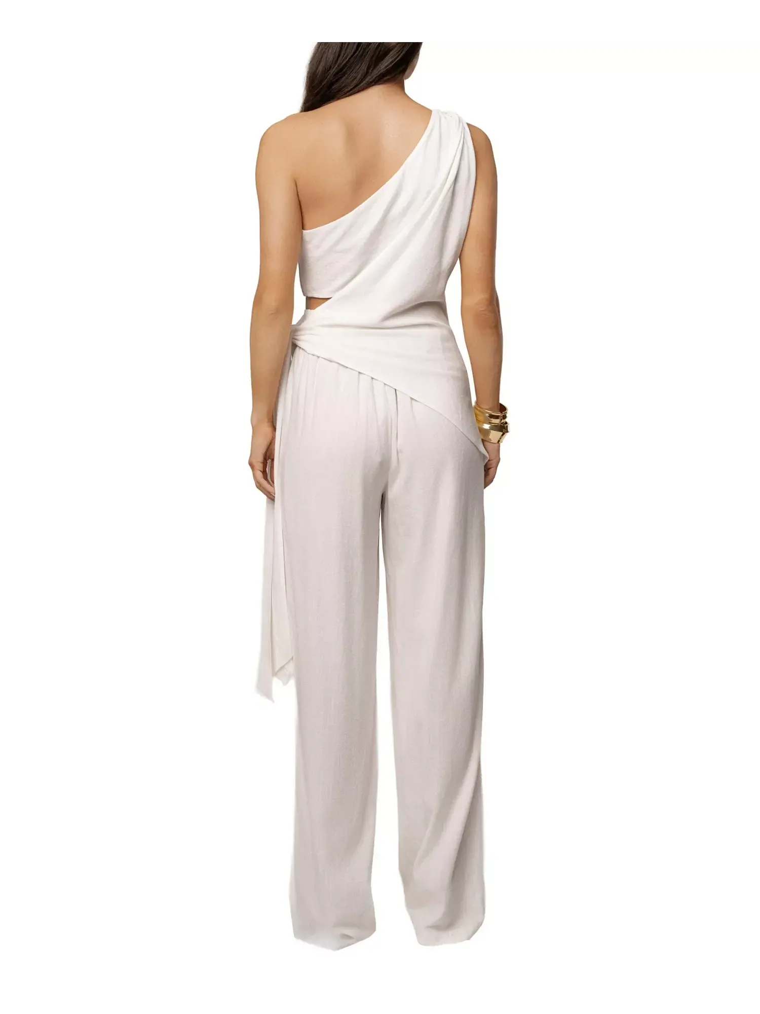 Топ Jluxlabel Palmera One Shoulder — изображение 7 из 9, белый