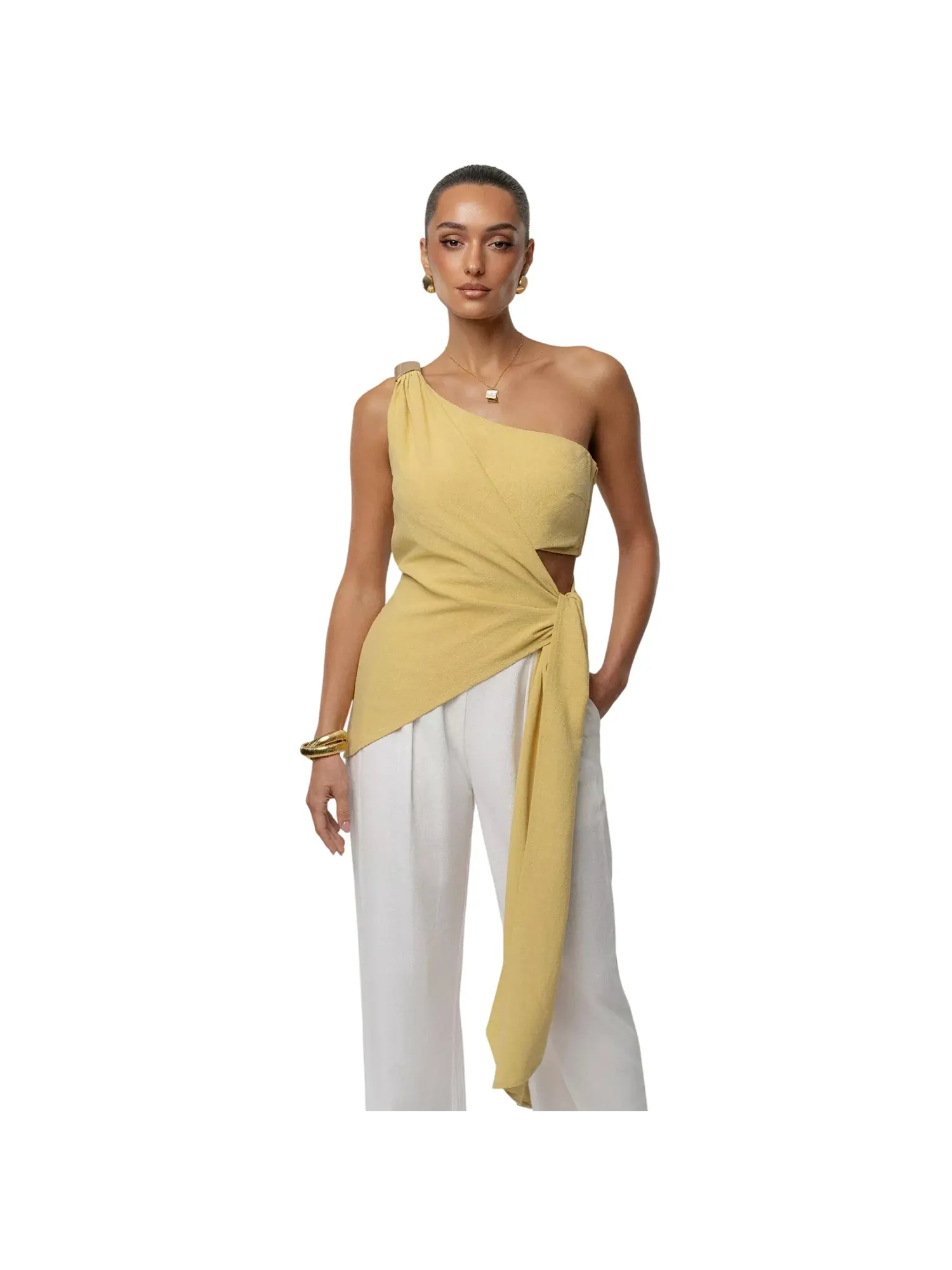 Топ Jluxlabel Palmera One Shoulder