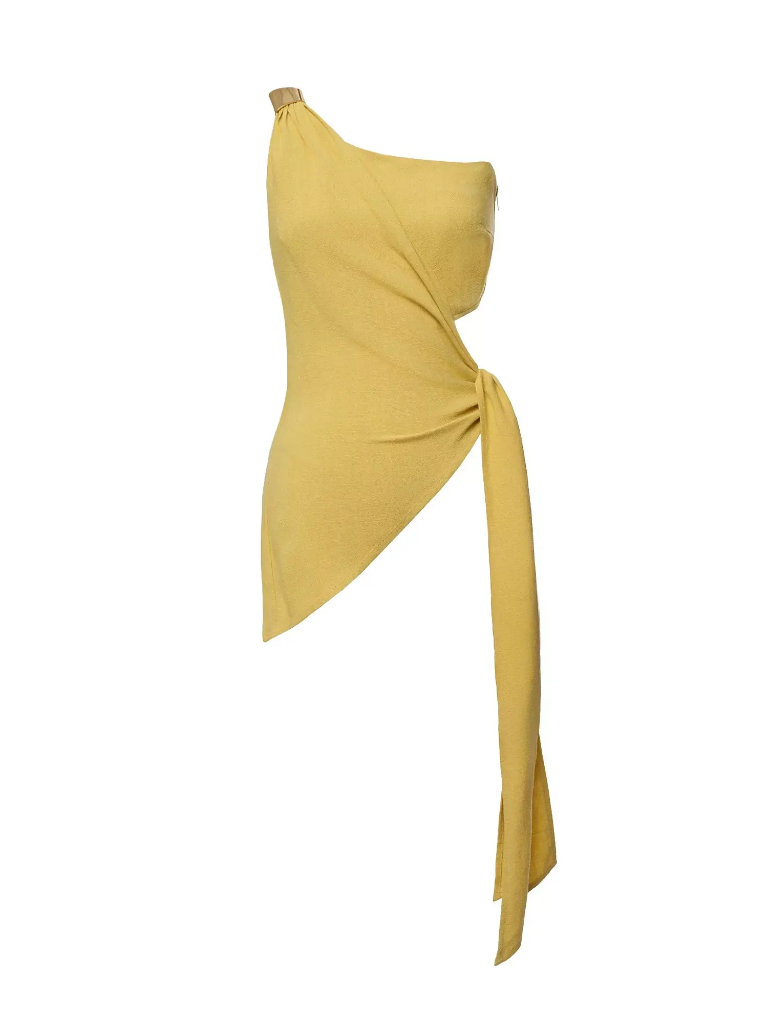 Топ Jluxlabel Palmera One Shoulder — изображение 2 из 8, желтый