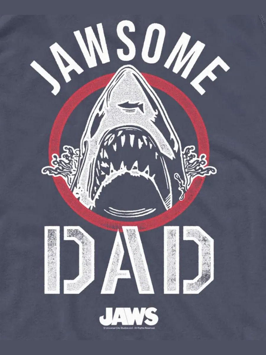 Мужская майка без рукавов "Jawsome Dad" Fifth Sun — изображение 3 из 3, темно-синий