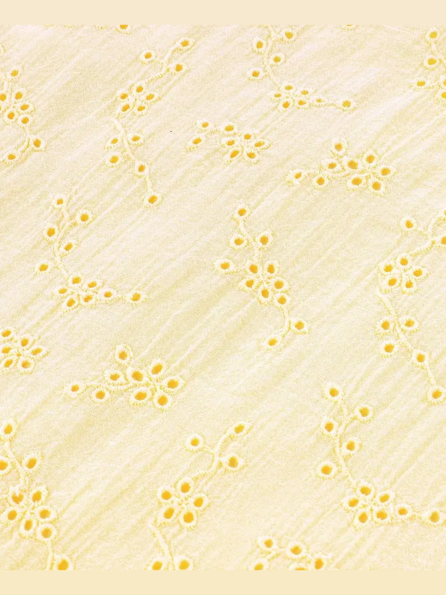 Детская майка-топ с баской на пуговицах для девочек 2T-5T Abercrombie Kids — изображение 5 из 5, желтый