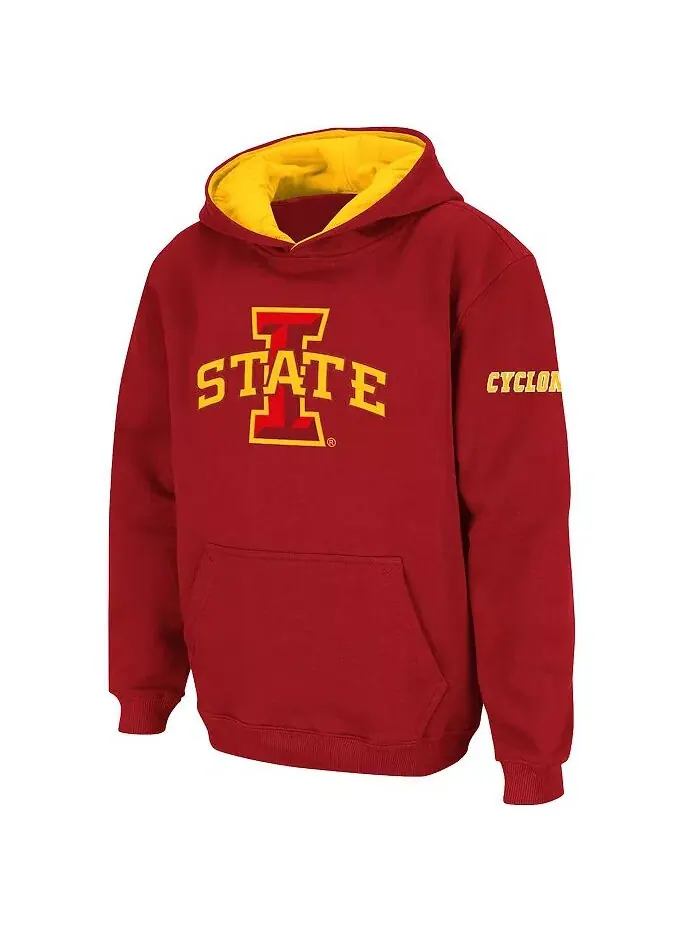 Толстовка с капюшоном Big Boys Cardinal Iowa State Cyclones с большим логотипом Stadium Athletic