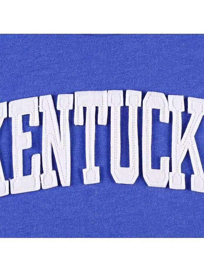 Женская футболка с длинным рукавом Royal Kentucky Wildcats Two-Hit Canyon Pressbox — изображение 4 из 4, королевский