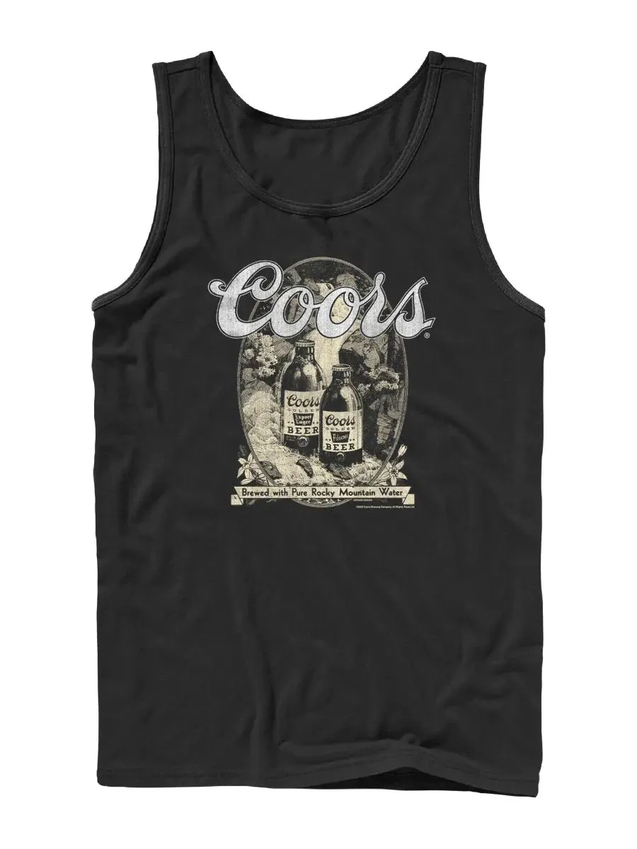 Майка-безрукавка с принтом Classic Vintage Bottle Coors Original Beer Fifth Sun — изображение 1 из 3, черный