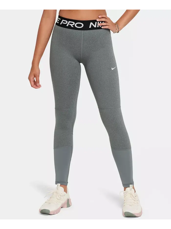 Большие девочки Pro Dri-FIT леггинсы Nike — изображение 2 из 7, серый