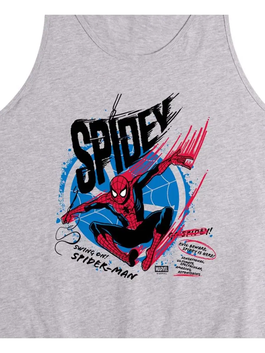 Мужские майки без рукавов с графическим принтом Человек-паук (Spidey Speed) AIRWAVES — изображение 3 из 3, приглушенный