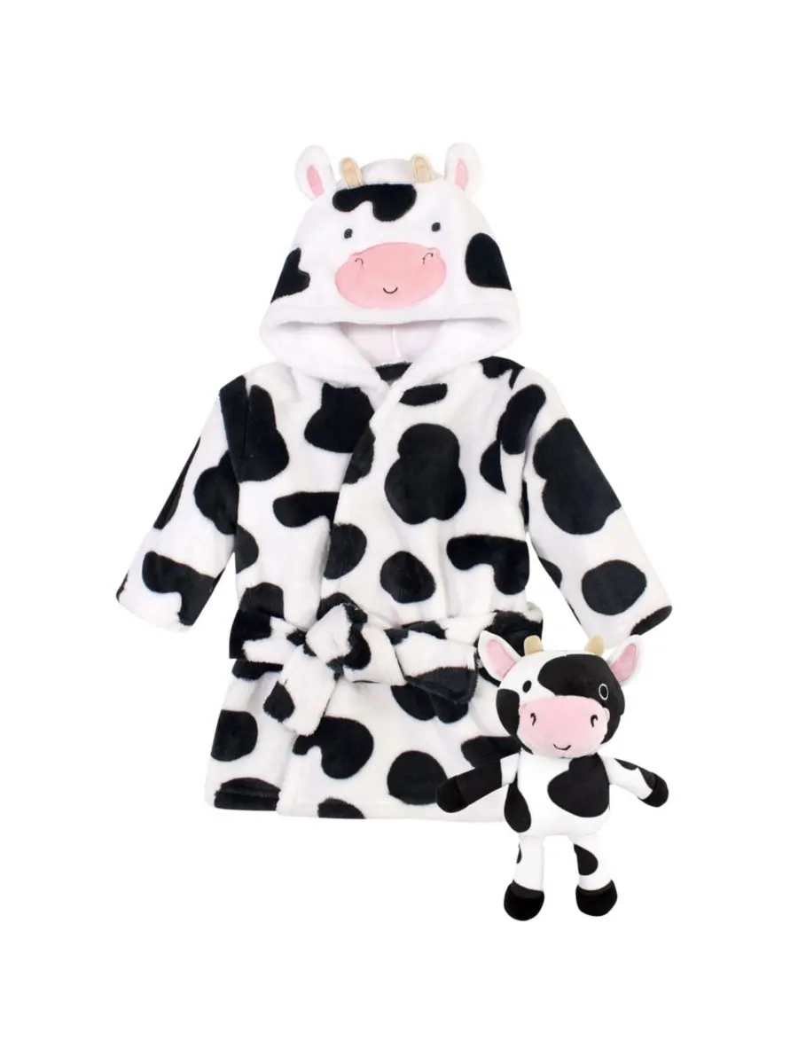 Уютный халат и набор для игр Hudson Baby, Cow — изображение 1 из 3