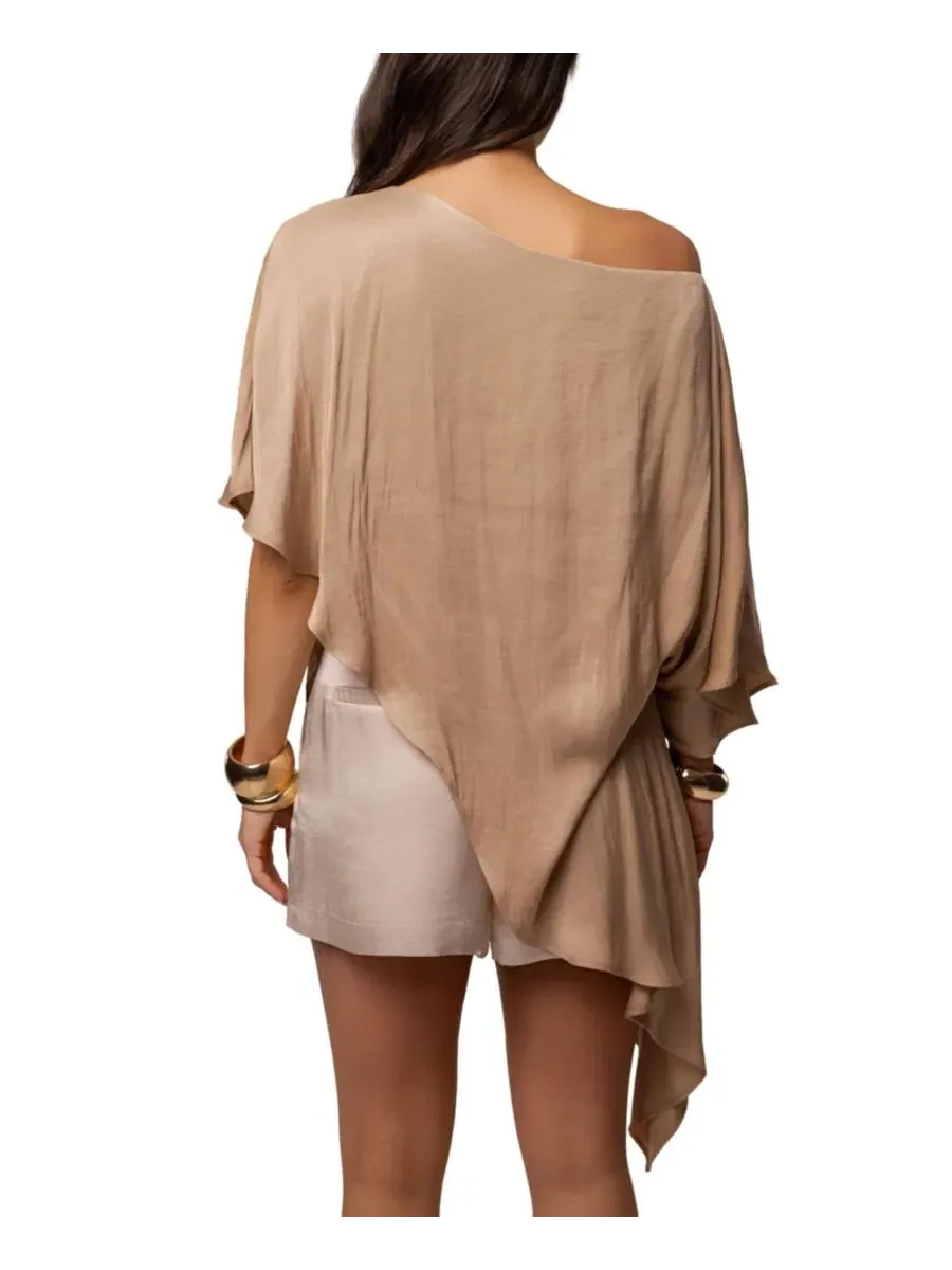Топ с одним плечом Brisa One Shoulder JLUXLABEL — изображение 10 из 11, бежевый