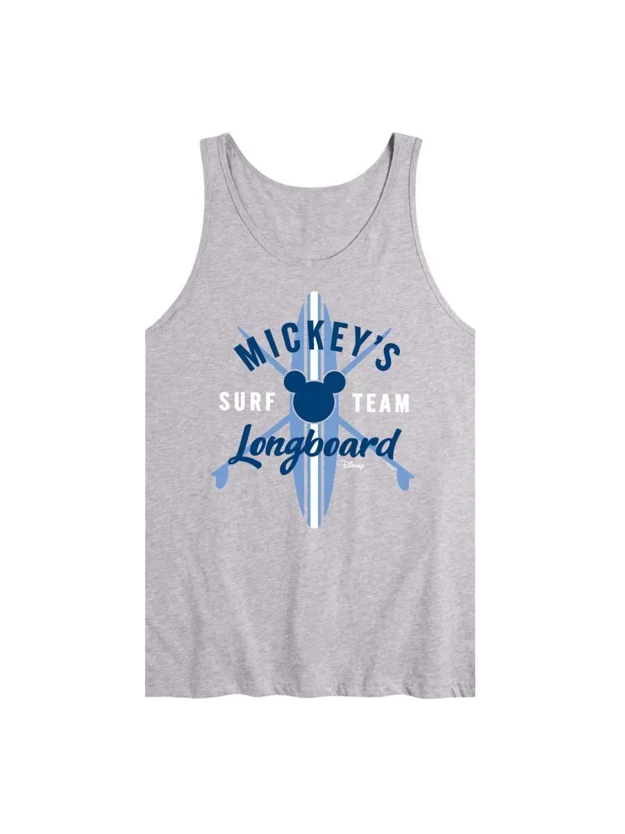 Мужская майка без рукавов с принтом Mickey's Longboard Surf Team AIRWAVES — изображение 1 из 3, приглушенный