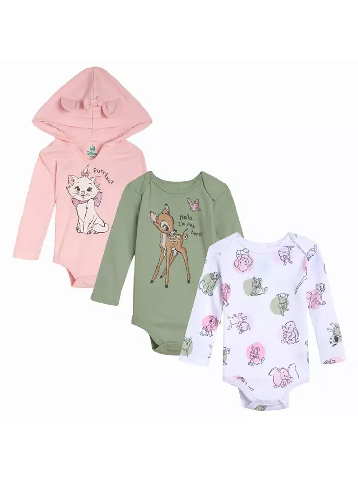 Боди для девочек Dumbo Simba, 3 штуки, для косплея Bambi — зеленый