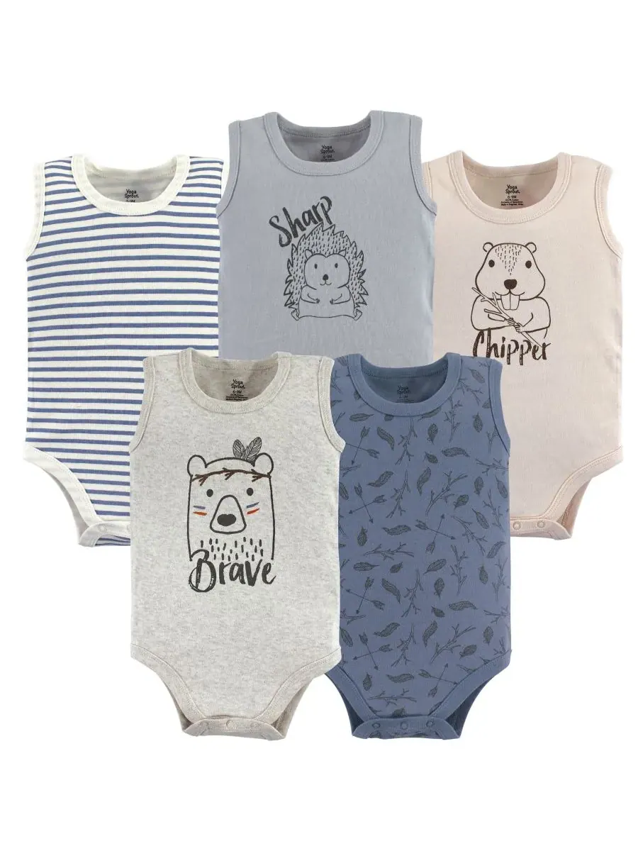 Хлопковые боди на весь день Yoga Sprout, Wild Woodland — изображение 1 из 1