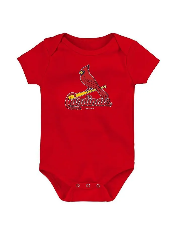 Красный боди с логотипом основной команды St. Louis Cardinals для новорожденных Outerstuff — изображение 1 из 1