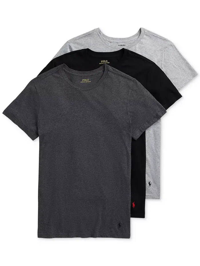 Мужская майка-борцовка Slim Fit, 3 шт Polo Ralph Lauren — изображение 1 из 9, черный
