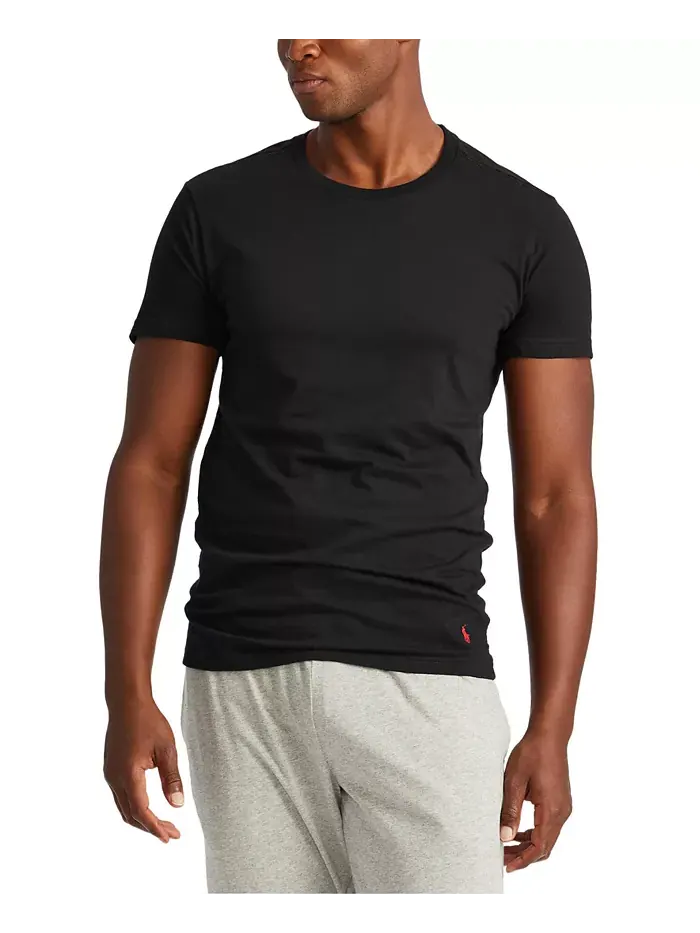 Мужская майка-борцовка Slim Fit, 3 шт Polo Ralph Lauren — изображение 5 из 9, черный
