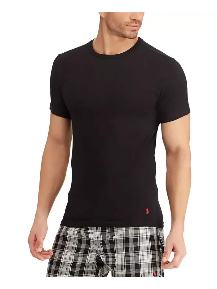 Мужская майка-борцовка Slim Fit, 3 шт Polo Ralph Lauren — изображение 2 из 6, черный
