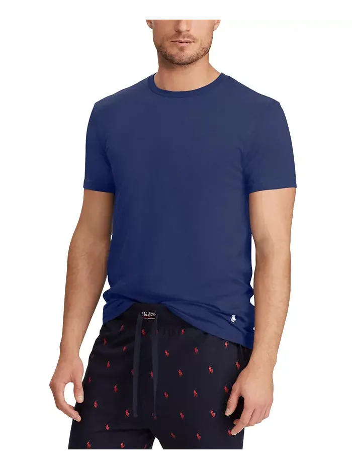 Мужская майка-борцовка Slim Fit, 3 шт Polo Ralph Lauren — изображение 4 из 8, синий/темно-синий