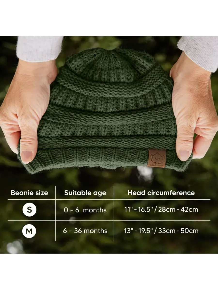Набор из 3 детских шапочек Warmzy, шапочки для новорожденных, младенцев, малышей, мальчиков и — изображение 5 из 9