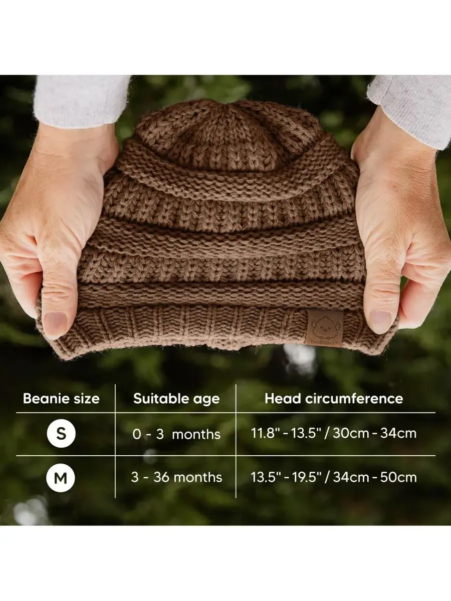 Набор из 3 детских шапочек Warmzy, шапочки для новорожденных, младенцев, малышей, мальчиков и — изображение 5 из 9