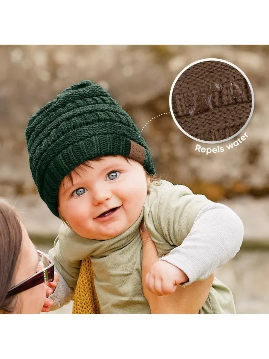 Набор из 3 детских шапочек Warmzy, шапочки для новорожденных, младенцев, малышей, мальчиков и — изображение 7 из 9
