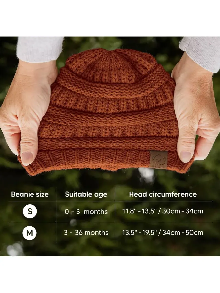 Набор из 3 детских шапочек Warmzy, шапочки для новорожденных, младенцев, малышей, мальчиков и — изображение 5 из 9