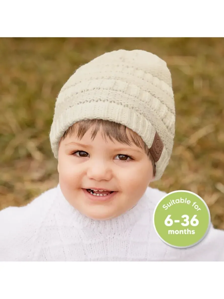 Набор из 3 детских шапочек Warmzy, шапочки для новорожденных, младенцев, малышей, мальчиков и — изображение 2 из 9