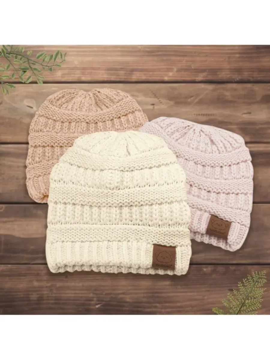 Набор из 3 детских шапочек Warmzy, шапочки для новорожденных, младенцев, малышей, мальчиков и — изображение 9 из 9