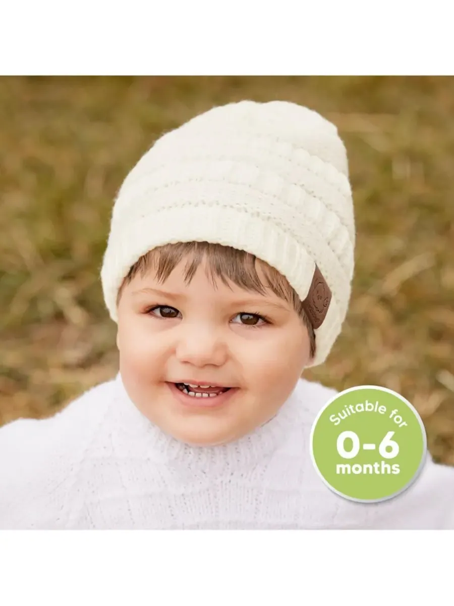 Набор из 3 детских шапочек Warmzy, шапочки для новорожденных, младенцев, малышей, мальчиков и — изображение 2 из 9