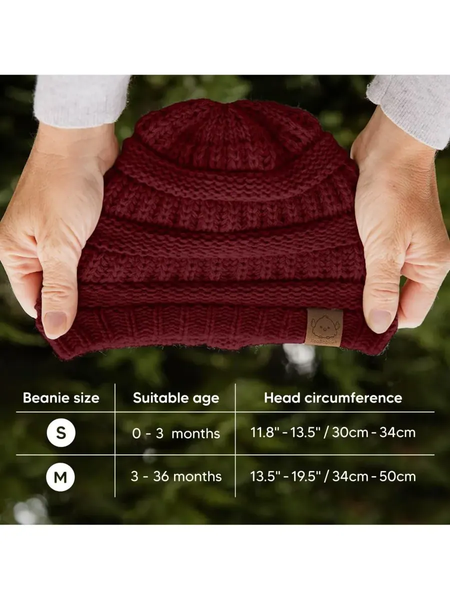 Набор из 3 детских шапочек Warmzy, шапочки для новорожденных, младенцев, малышей, мальчиков и — изображение 5 из 9
