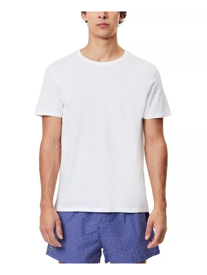 Мужские футболки Lacoste, комплект из трех, крой Regular Fit Crewneck — изображение 2 из 3, белый