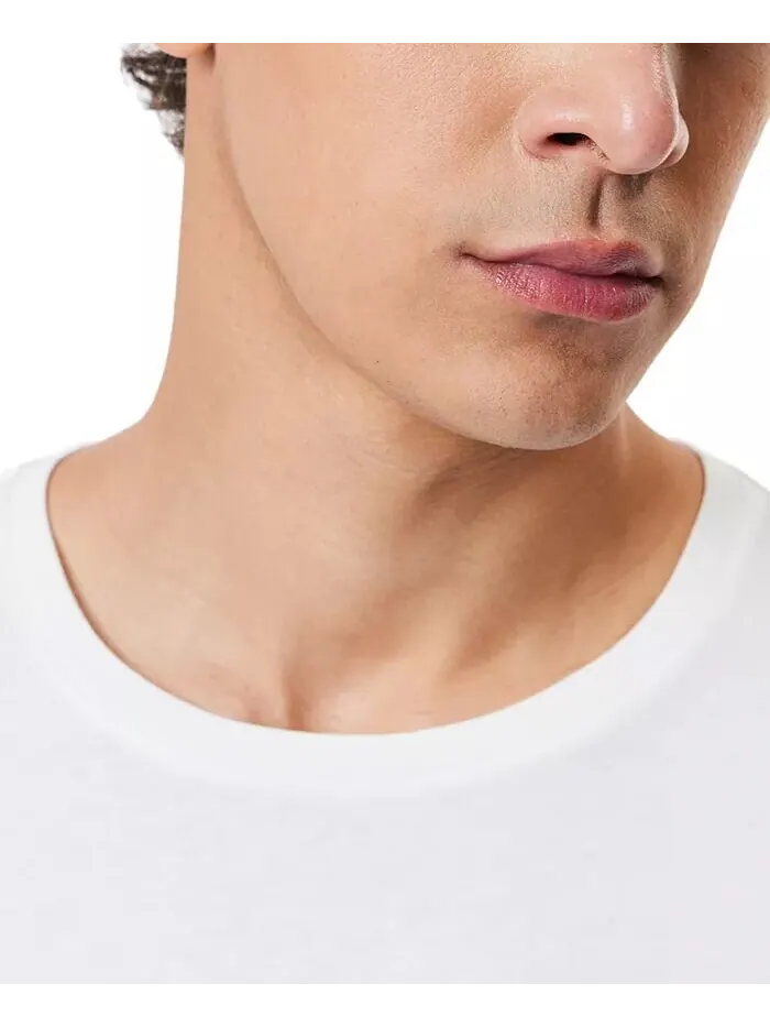 Мужские футболки Lacoste, комплект из трех, крой Regular Fit Crewneck — изображение 3 из 3, белый