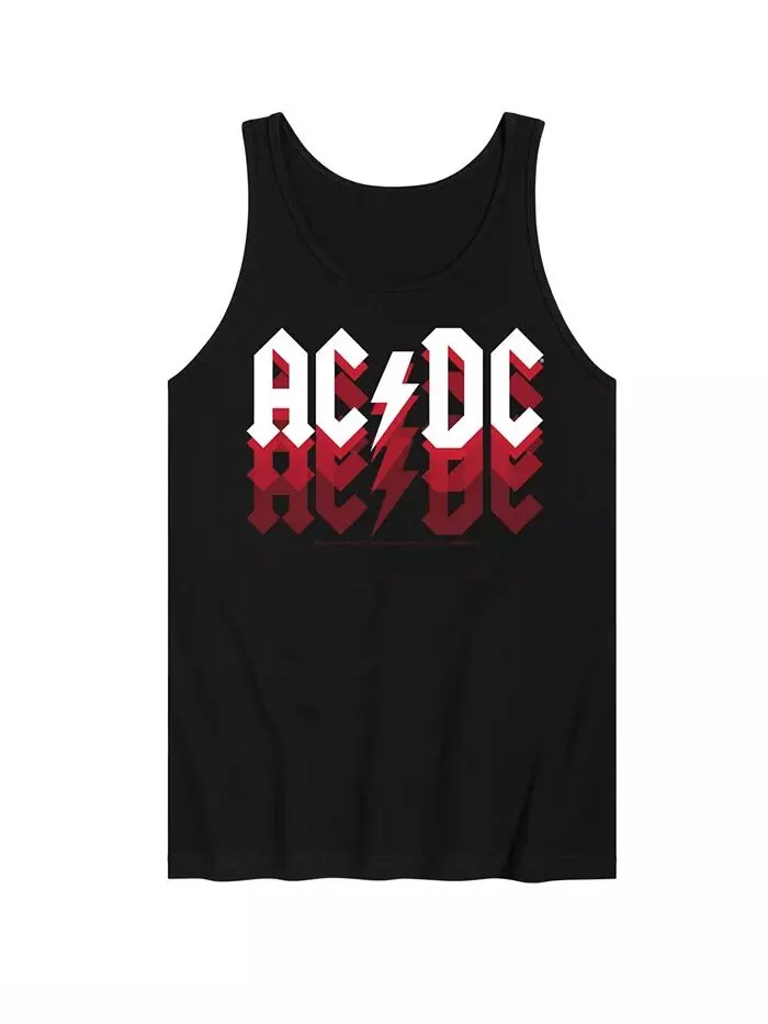 Майка мужская с логотипом ACDC AIRWAVES — изображение 1 из 2, черный