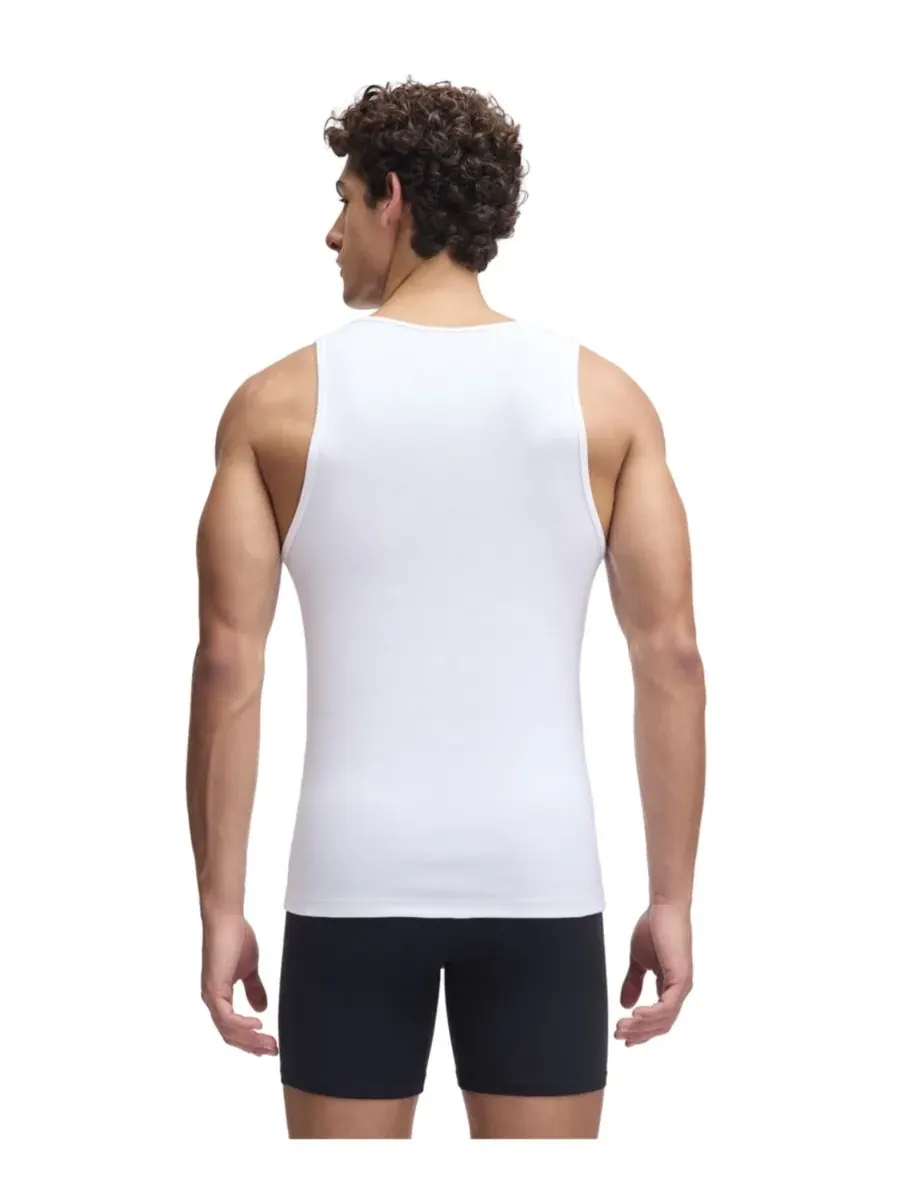Мужские майки-борцовки в рубчик (2 шт.) Under Armour — изображение 2 из 8, белый