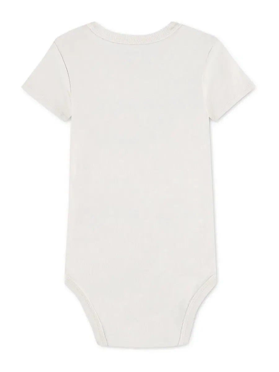 Боди с коротким рукавом с графическим принтом abercrombie kids — изображение 2 из 3, белый