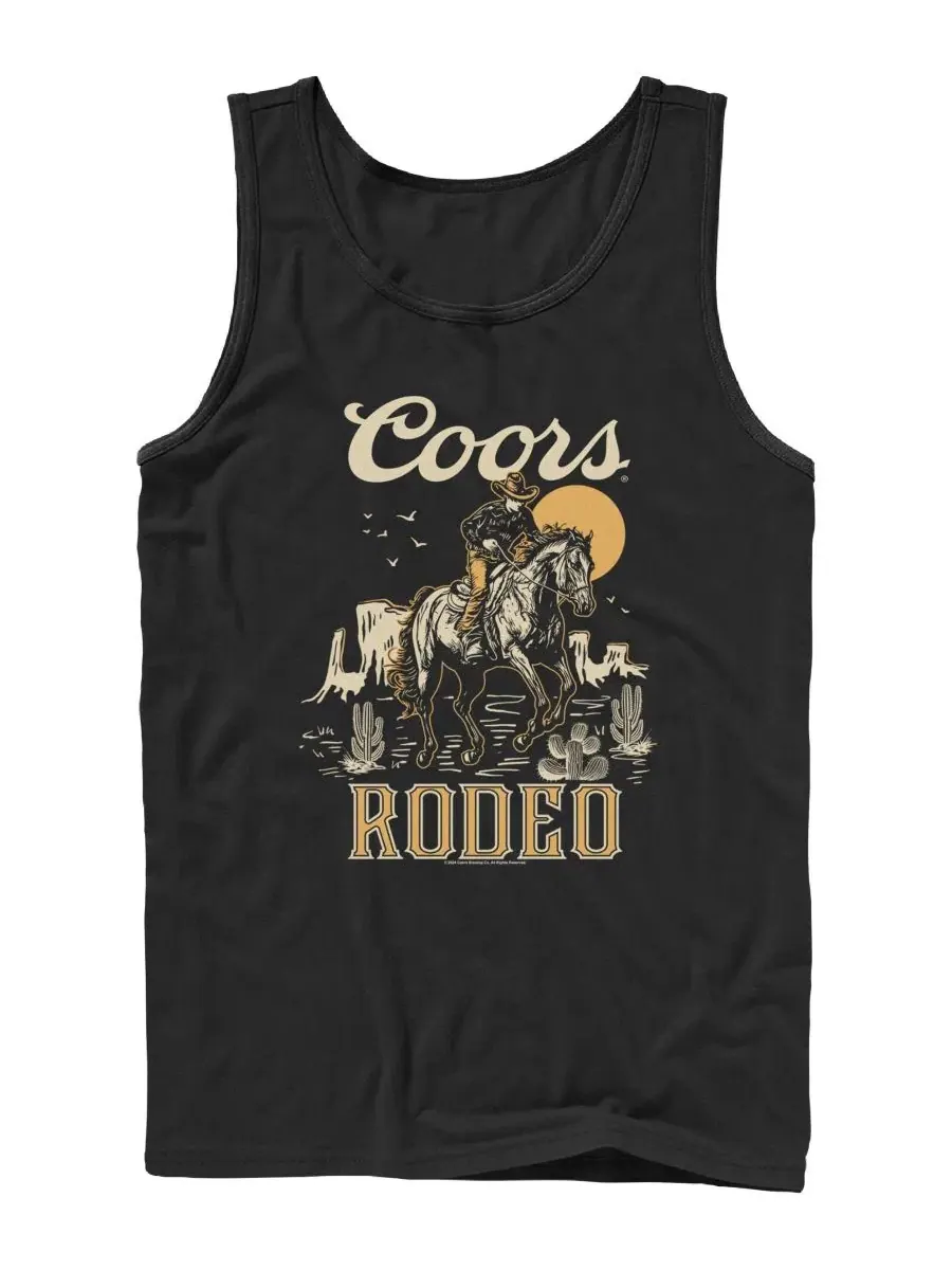 Мужская майка-безрукавка с принтом Coors Rodeo Cowboy Fifth Sun — изображение 1 из 3, черный