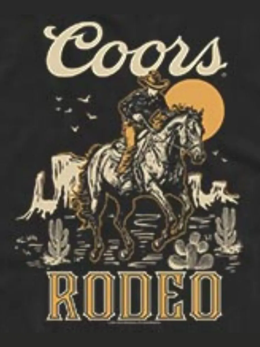 Мужская майка-безрукавка с принтом Coors Rodeo Cowboy Fifth Sun — изображение 3 из 3, черный