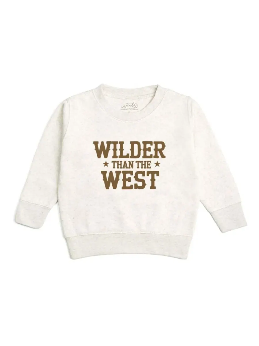 Свитшот Wilder Than the West Western Sweet Wink — изображение 1 из 3, серый
