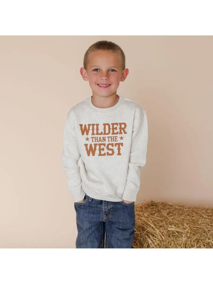 Свитшот Wilder Than the West Western Sweet Wink — изображение 2 из 3, серый