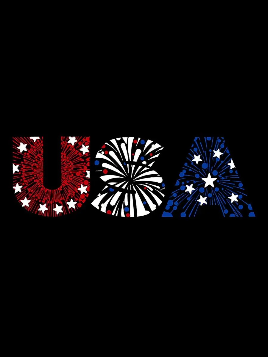 Мужская майка-безрукавка с принтом USA Fireworks LA Pop Art — изображение 4 из 4, черный